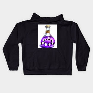 Pink wiccan spell bottle - moon phases Kids Hoodie